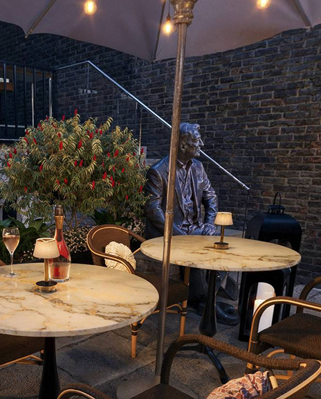 Drinks area at Bertrand’s Townhouse