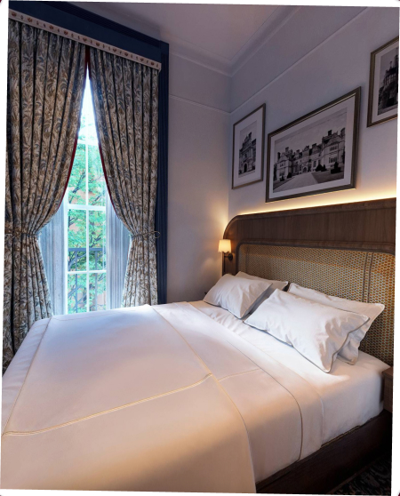 Bertrand’s Townhouse bed close-up